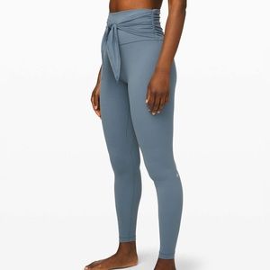 Lululemon Align Legging Wrap Waist 28” | Blue Charcoal | Size 4